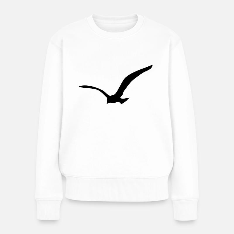 Möwe Seagull California Surf - Frauen Premium Bio Pullover - Weiß