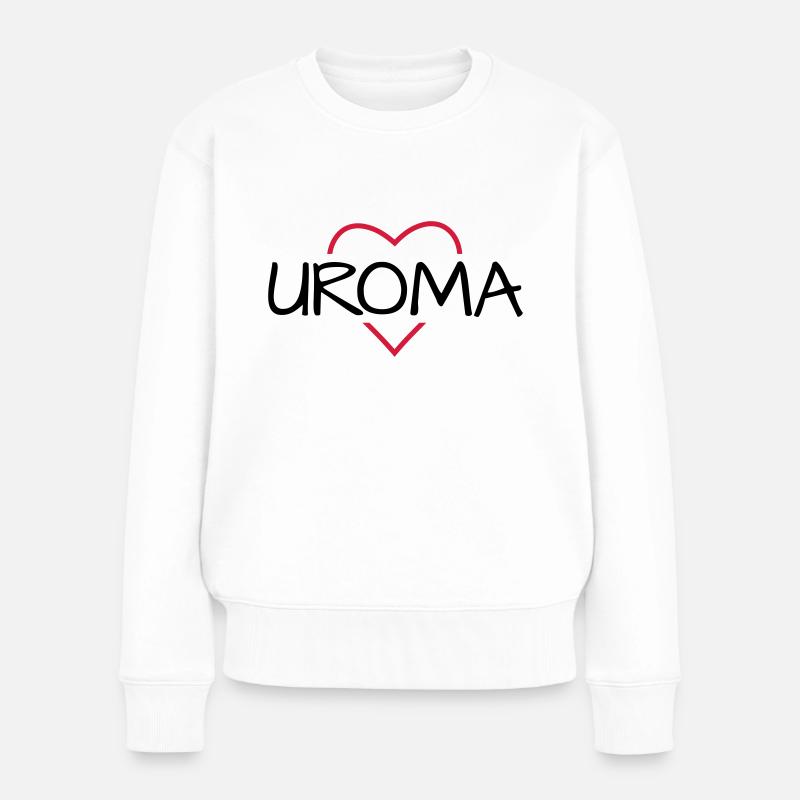 Pensée de grand-mère - Pull Premium bio Femme - blanc
