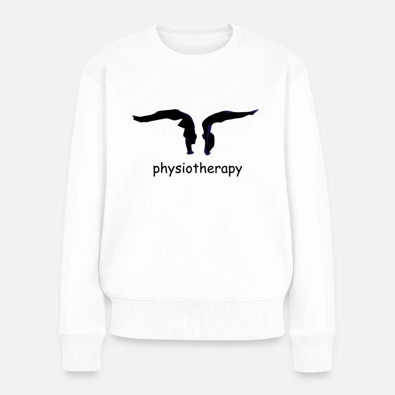 corps mouvement de physiothérapie - Pull Premium bio Femme - blanc