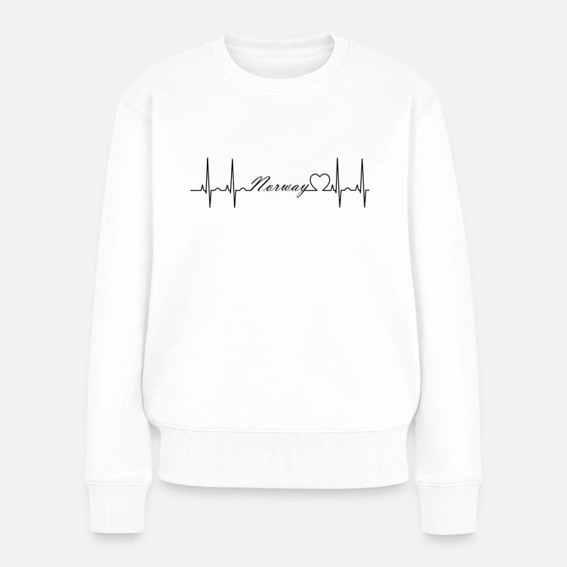 Norway - Frauen Premium Bio Pullover - Weiß