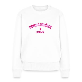 Konradshöhe - Reinickendorf - Berlin - Deutschland - Frauen Premium Bio Pullover - Weiß - Vorne - Julia (174cm)