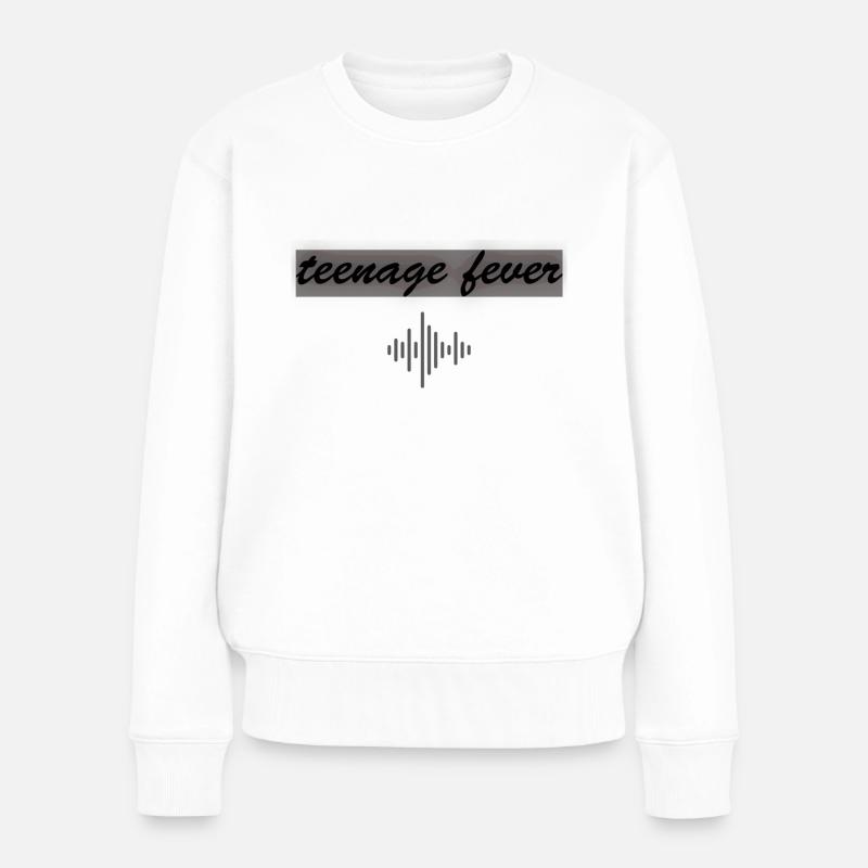 fièvre adolescente. 2.0 - Pull Premium bio Femme - blanc
