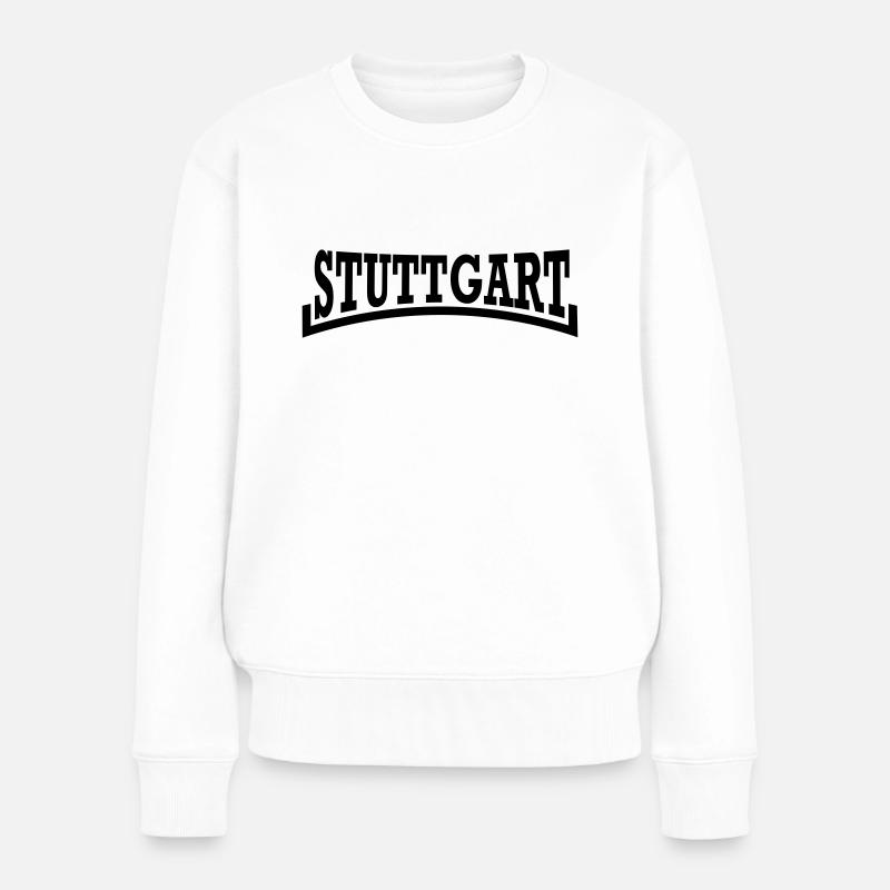 Stuttgart - Frauen Premium Bio Pullover - Weiß
