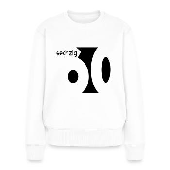 60. Geburtstag - Frauen Premium Bio Pullover - Weiß - Vorne - Julia (174cm)