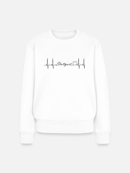 Stuttgart - Frauen Premium Bio Pullover - Weiß