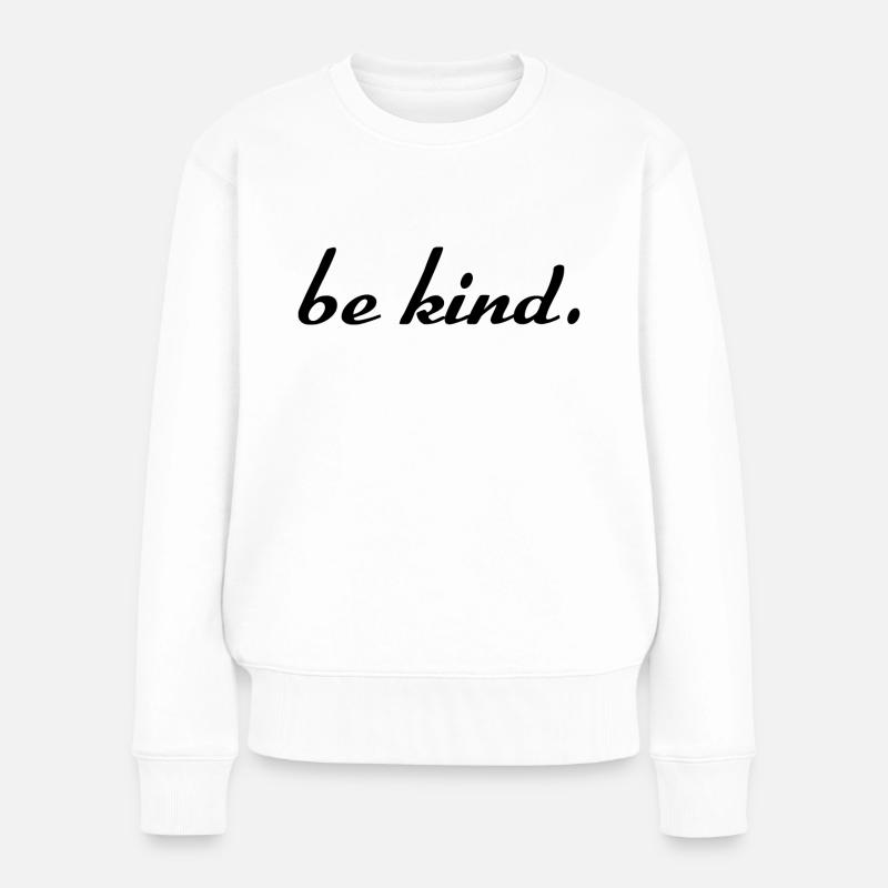 bekind - Frauen Premium Bio Pullover - Weiß