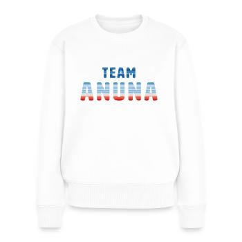 Team Anuna - Frauen Premium Bio Pullover - Weiß - Vorne - Julia (174cm)