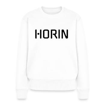 Horin Black - Women's Premium Organic Jumper - white - Front - Julia (174cm)