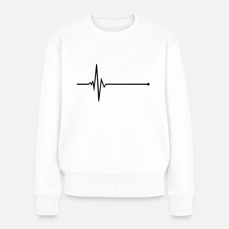 Pulse - frequency - Women's Premium Organic Jumper - white