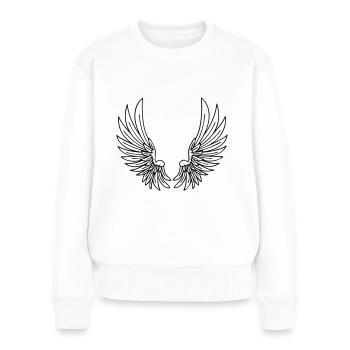 wing - Women's Premium Organic Jumper - white - Front - Julia (174cm)