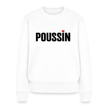 Poussin - Pull Premium bio Femme - blanc - Devant - Julia (174cm)