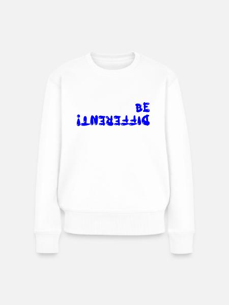 be different - Frauen Premium Bio Pullover - Weiß