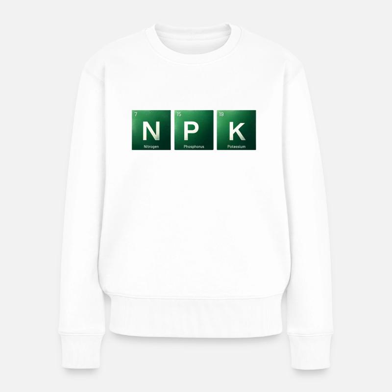 NPK - the essentials - Frauen Premium Bio Pullover - Weiß