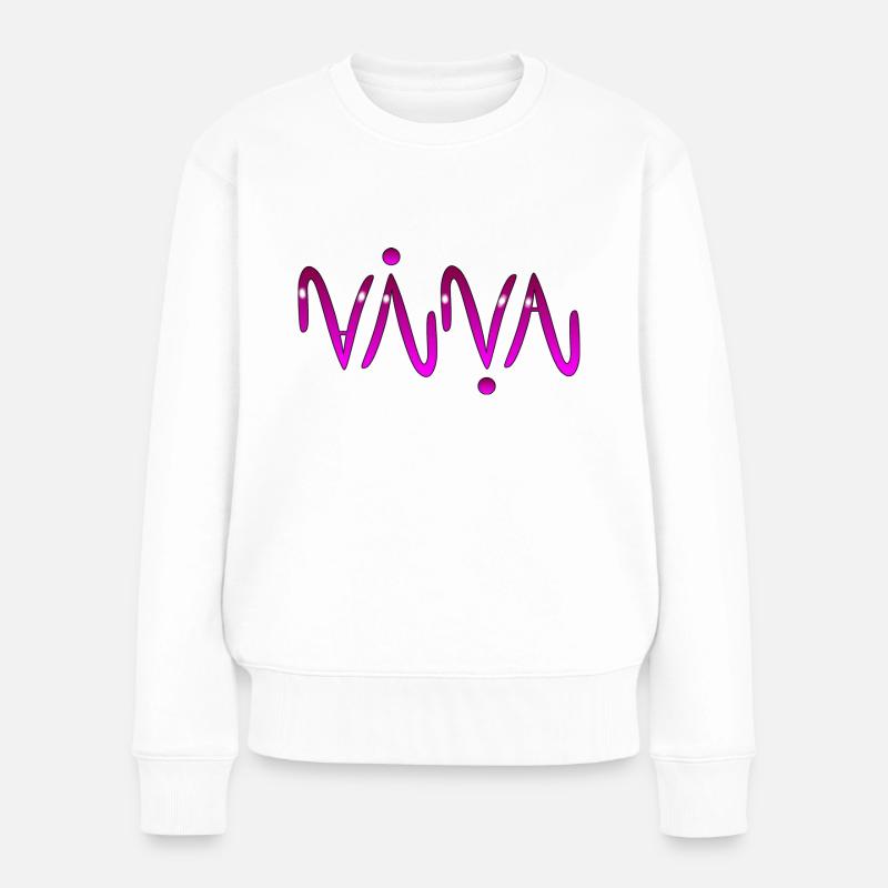 Nina - Frauen Premium Bio Pullover - Weiß
