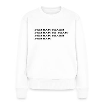 Smoke on the Water Intro Gitarrenriff - Frauen Premium Bio Pullover - Weiß - Vorne - Julia (174cm)