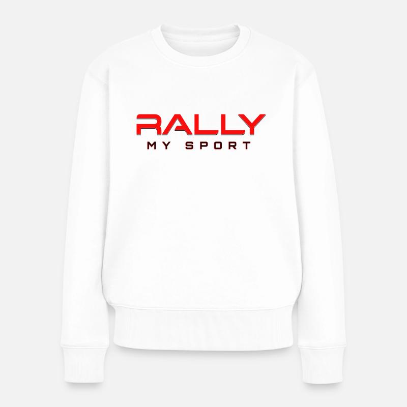 Rallye my Sport 2 rouge noir - Pull Premium bio Femme - blanc