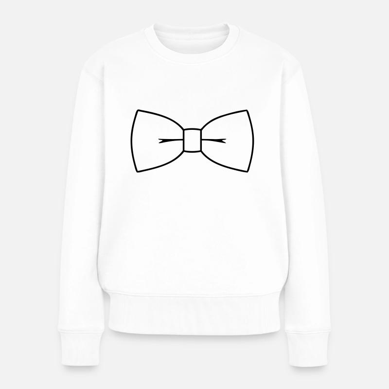Fliege - Frauen Premium Bio Pullover - Weiß