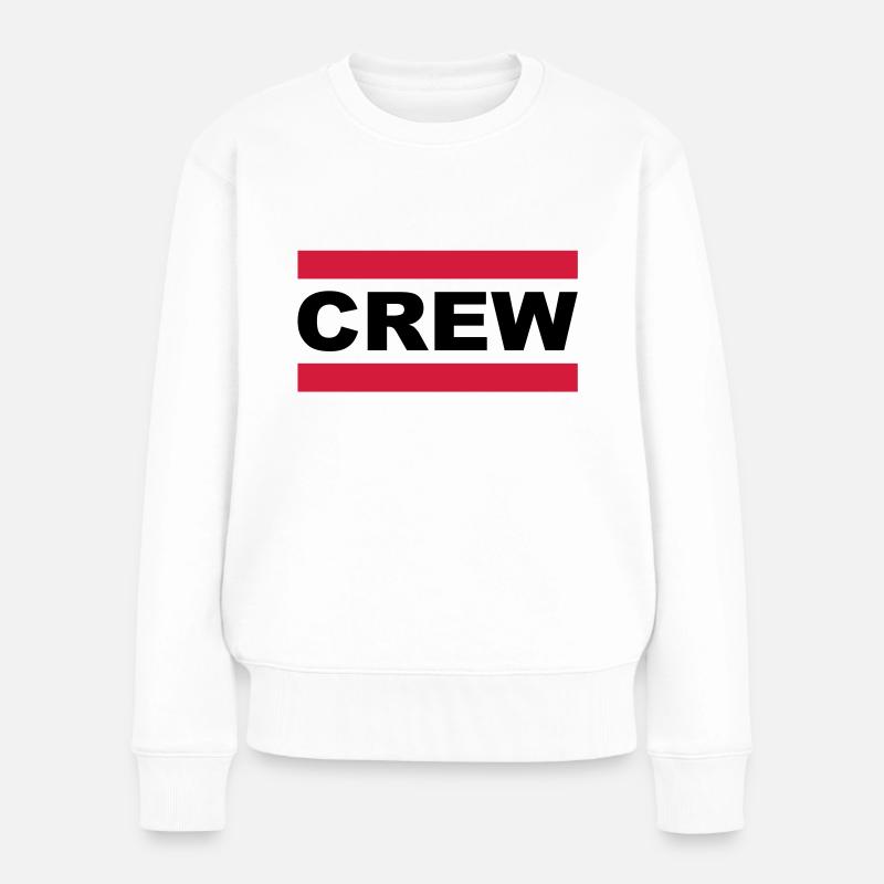 crew - Premium økologisk sweatshirt til kvinder - hvid