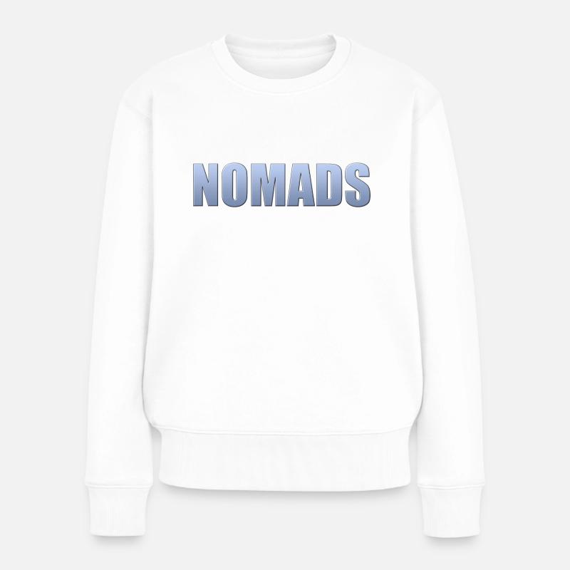 nomads - Frauen Premium Bio Pullover - Weiß