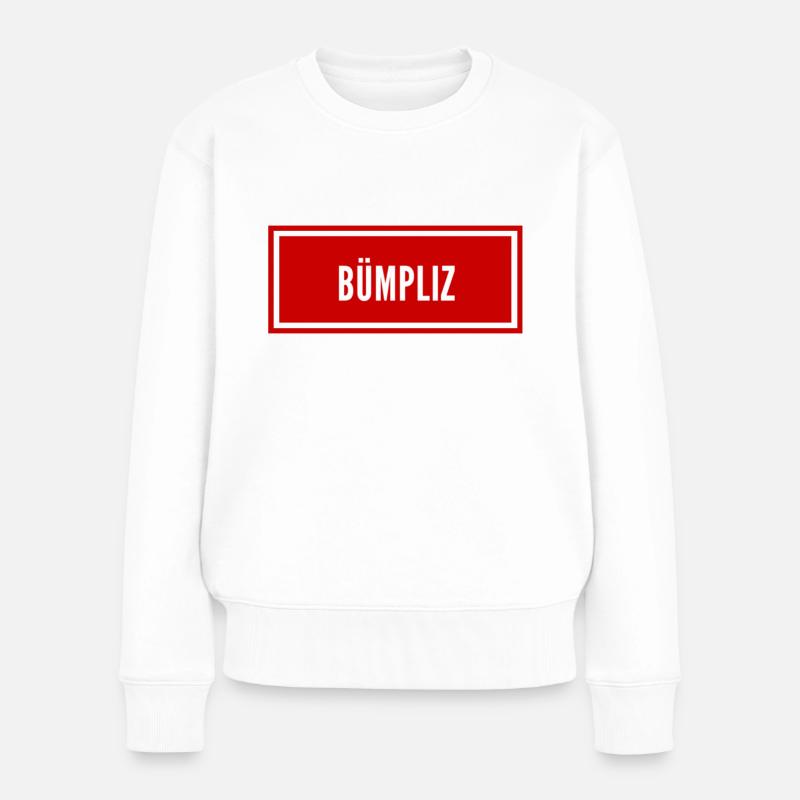 Bümpliz Rot - Frauen Premium Bio Pullover - Weiß
