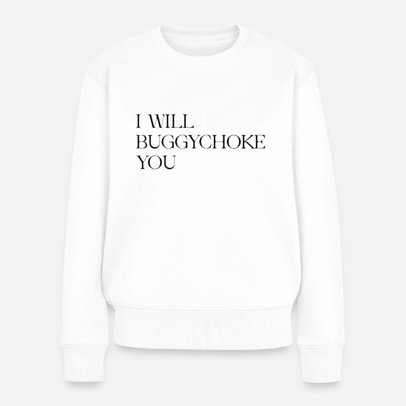 BJJ Buggychoke - Frauen Premium Bio Pullover - Weiß