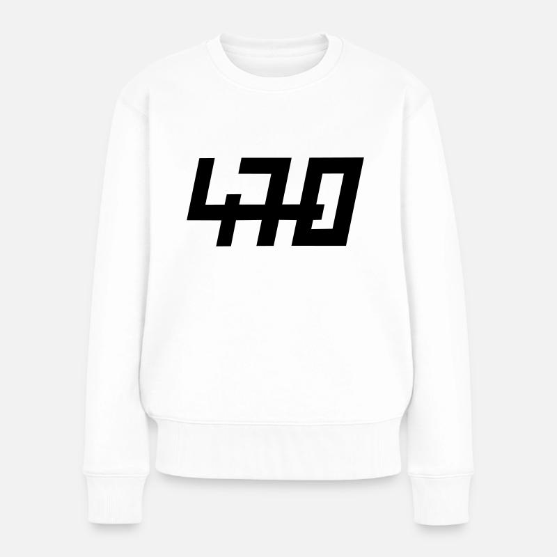 470er - Frauen Premium Bio Pullover - Weiß