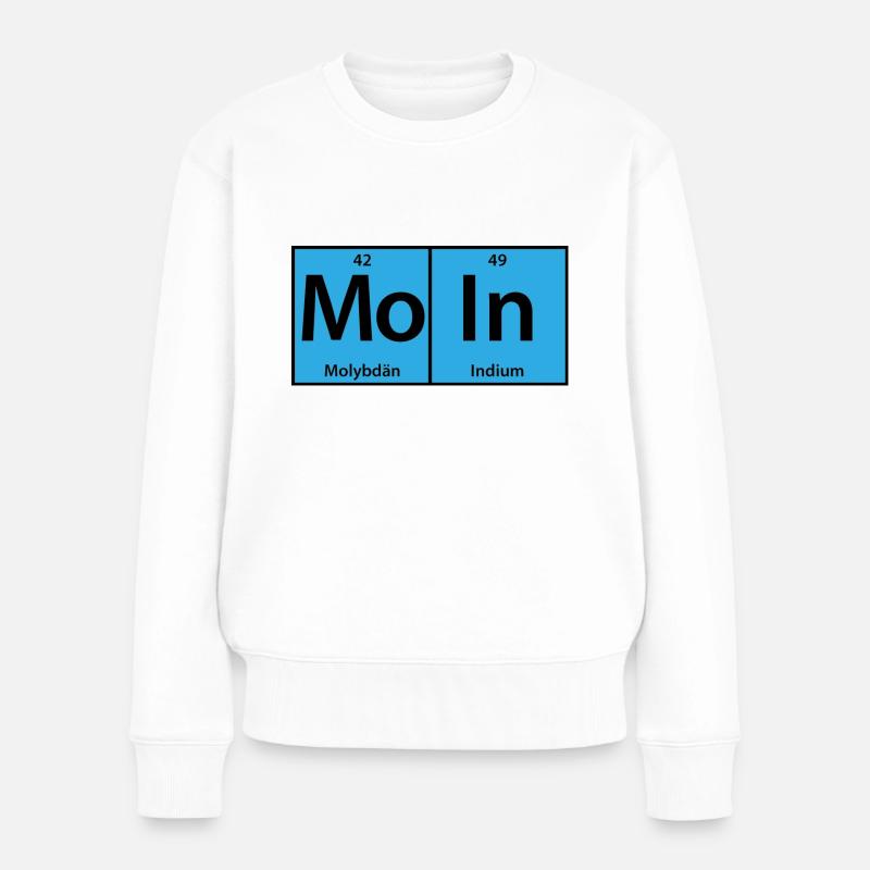 MoIn Periodensystem - Frauen Premium Bio Pullover - Weiß