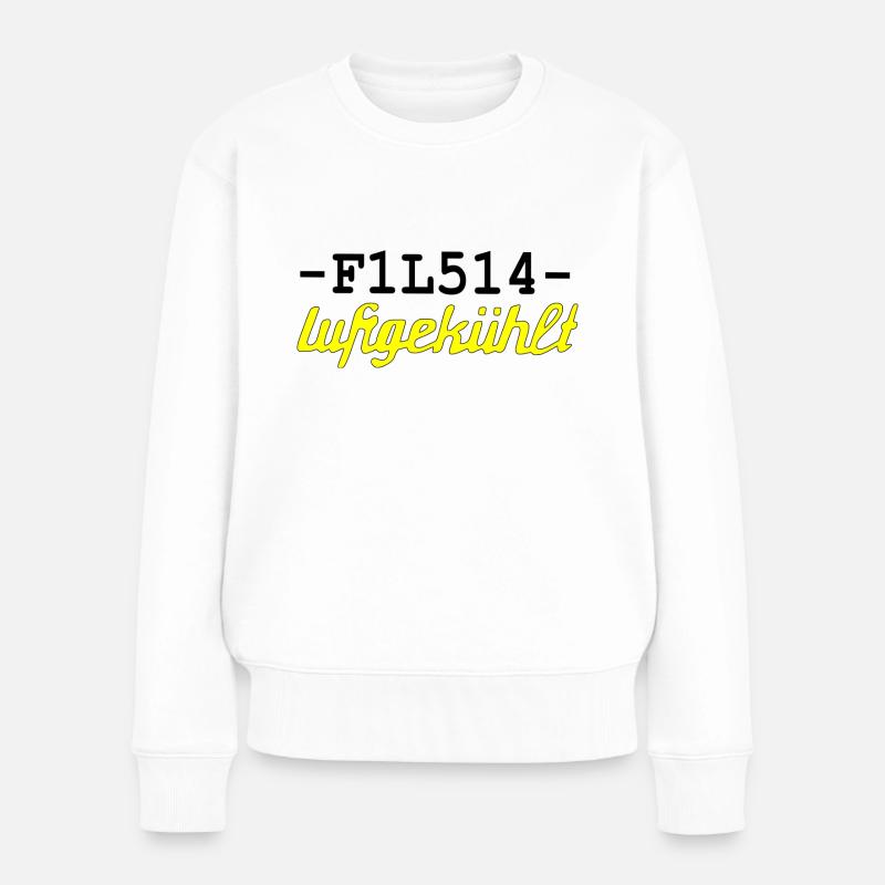 F1L514 - Frauen Premium Bio Pullover - Weiß