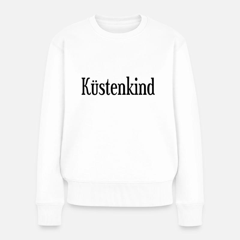 Küstenkind - Frauen Premium Bio Pullover - Weiß