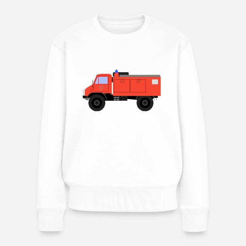 Unimog - Oldtimer - Offroad - Dispositif moteur universel - Pull Premium bio Femme - blanc