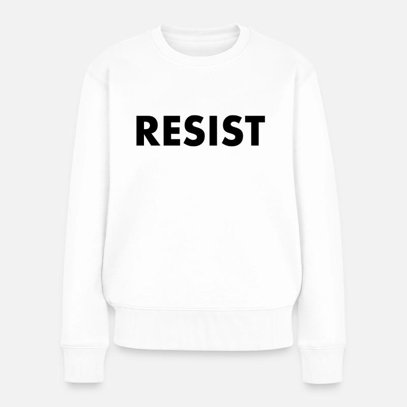 Resist - Pull Premium bio Femme - blanc