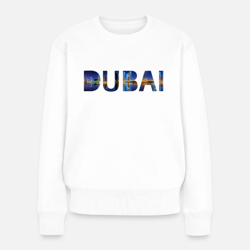 Dubai T-shirt - Frauen Premium Bio Pullover - Weiß