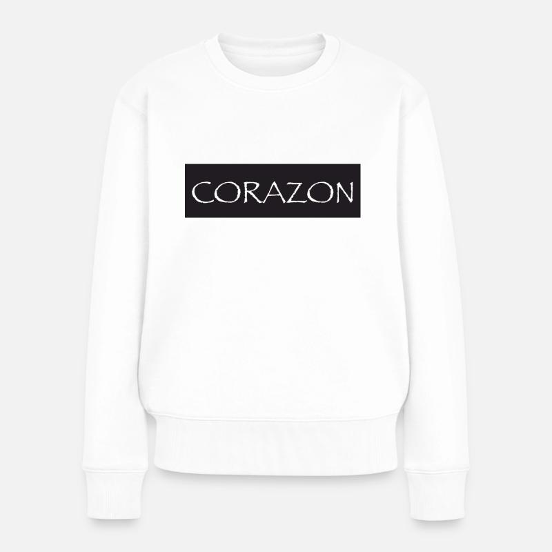 Einhorn Corazon - Frauen Premium Bio Pullover - Weiß