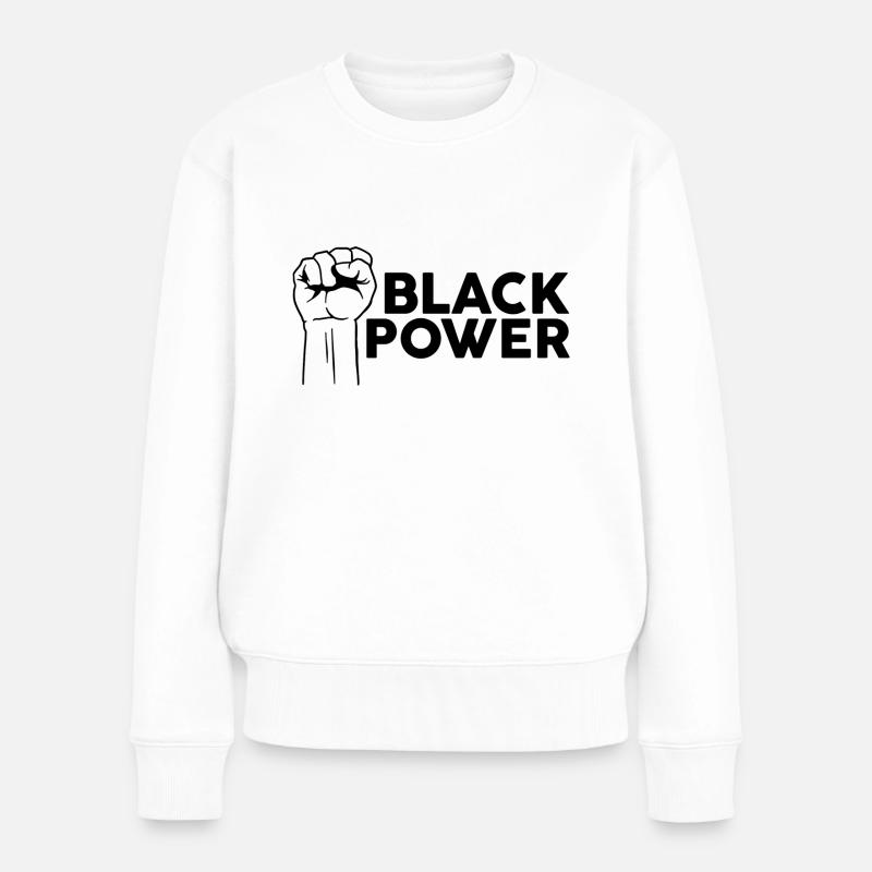 Black Lives Matter - Pull Premium bio Femme - blanc