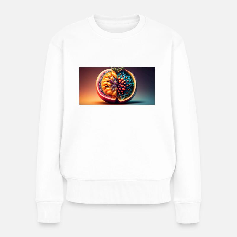 Fruit futuriste - Pull Premium bio Femme - blanc
