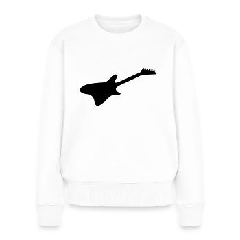 E Guitare 01 - Pull Premium bio Femme - blanc - Devant - Julia (174cm)