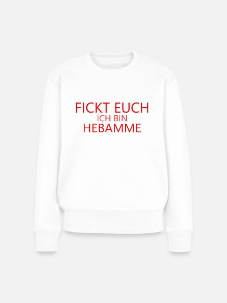 Hebamme - Frauen Premium Bio Pullover - Weiß