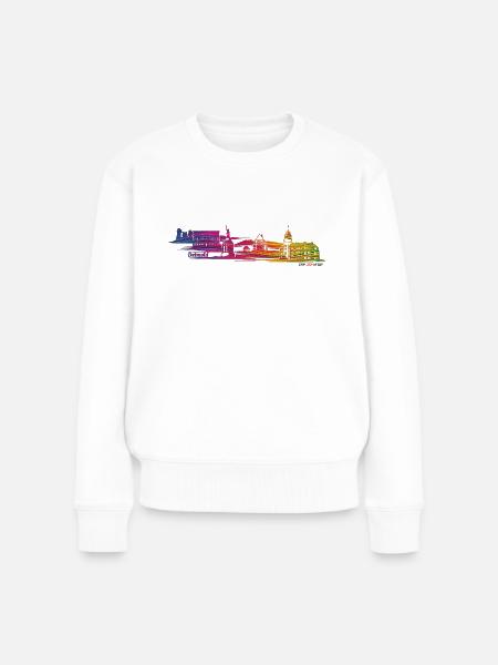 Detmold mal anders - Frauen Premium Bio Pullover - Weiß
