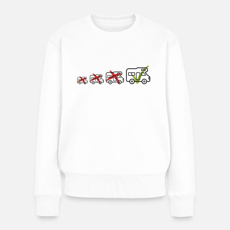 I`m a Big Camper - Frauen Premium Bio Pullover - Weiß