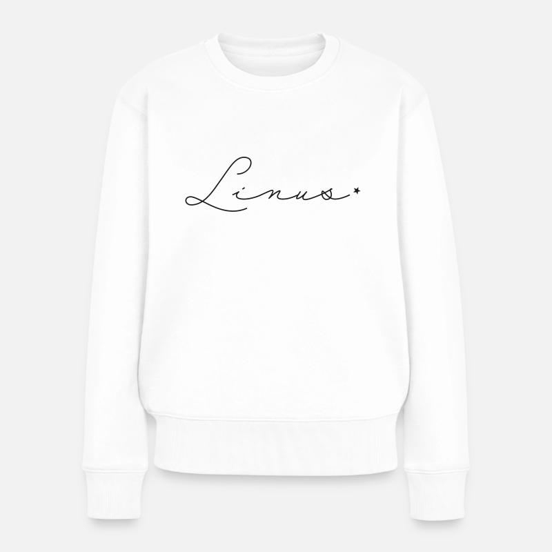 Nom : Linus - Pull Premium bio Femme - blanc