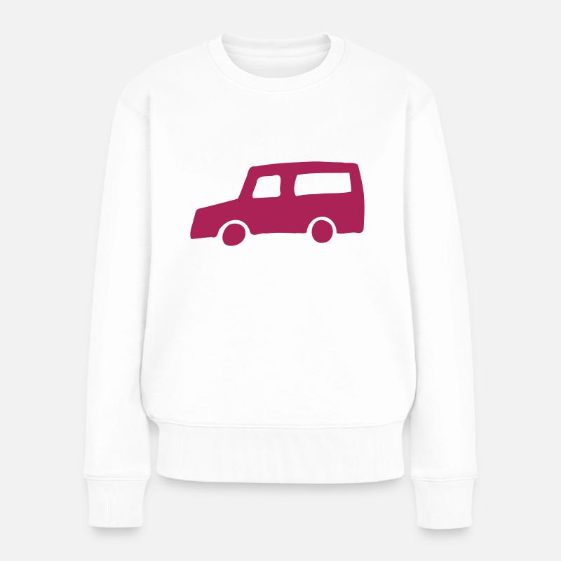 car - Pull Premium bio Femme - blanc