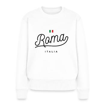 Roma - Italia - Pull Premium bio Femme - blanc - Devant - Julia (174cm)