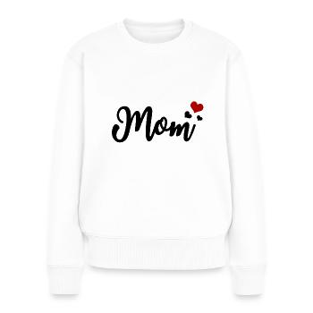 Cœurs de maman - Pull Premium bio Femme - blanc - Devant - Julia (174cm)