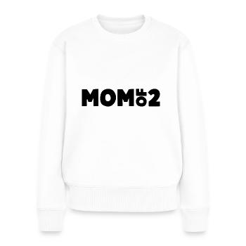 Mom of 2 - Frauen Premium Bio Pullover - Weiß - Vorne - Julia (174cm)