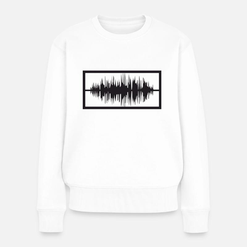 Frequency - Women's Premium Organic Jumper - white