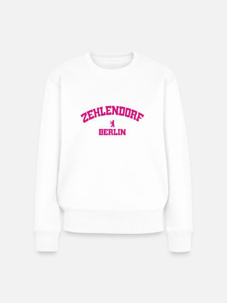 Zehlendorf - Berlin - Deutschland - Germany - Frauen Premium Bio Pullover - Weiß