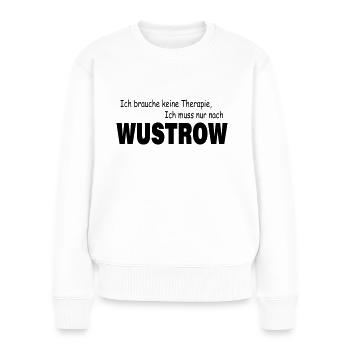 Thérapie WUSTROW - Pull Premium bio Femme - blanc - Devant - Julia (174cm)