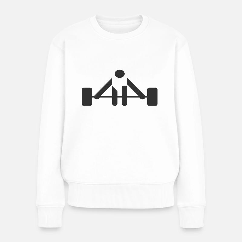 _weight_01 - Pull Premium bio Femme - blanc