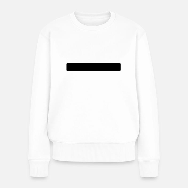 Rayures noires - Pull Premium bio Femme - blanc