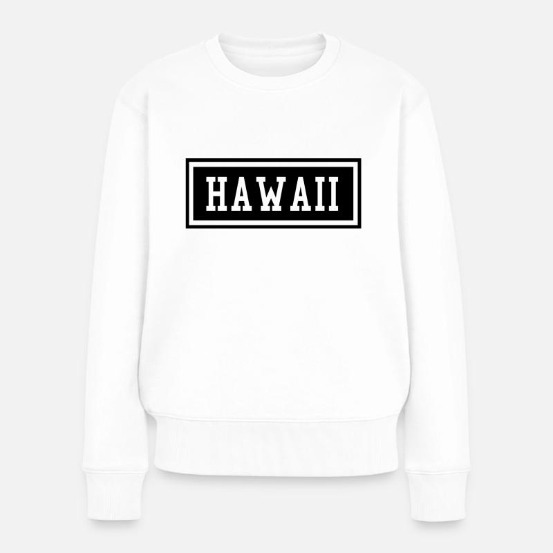 Hawaï - Pull Premium bio Femme - blanc